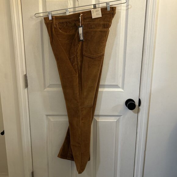 NWT Universal Thread Women 14 Short Corduroy Pants Brown High Rise Bootcut - Picture 15 of 16